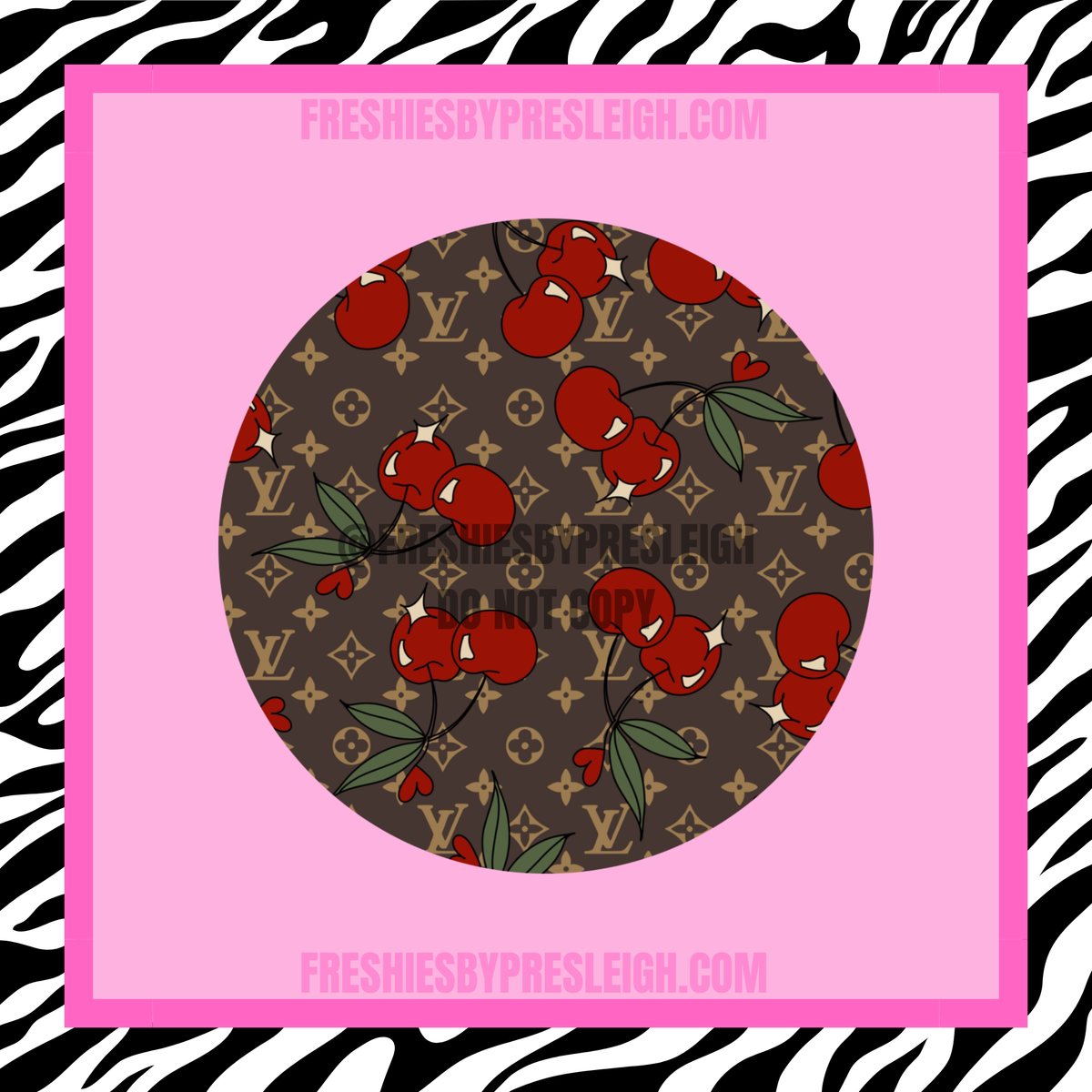 Boujee Cherries Freshie Cardstock