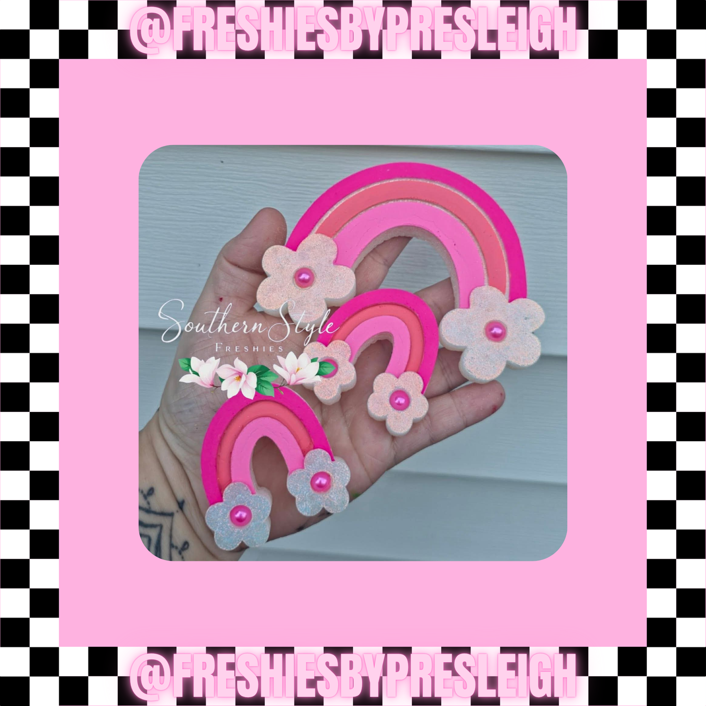 Floral Rainbow Freshie Mold