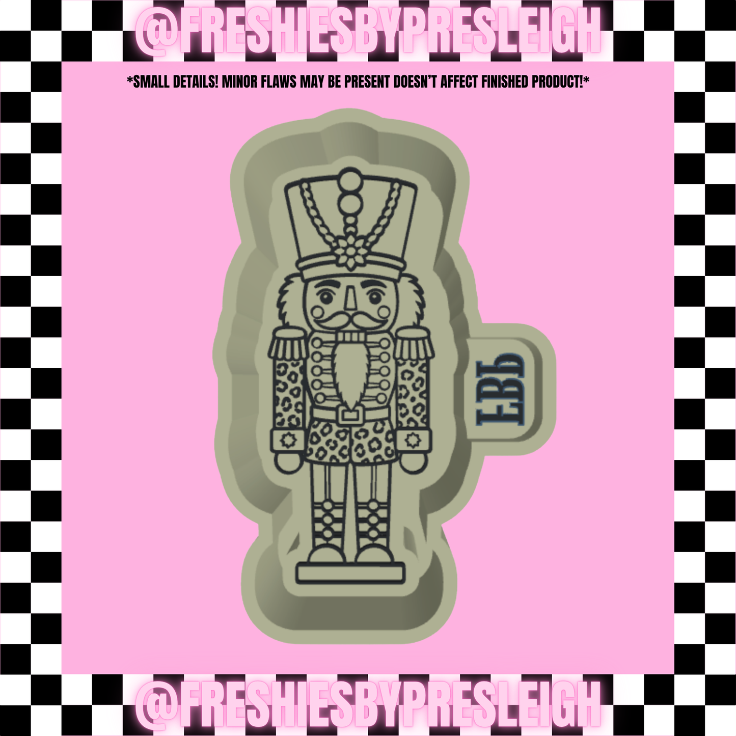 Leopard Nutcracker Freshie Mold