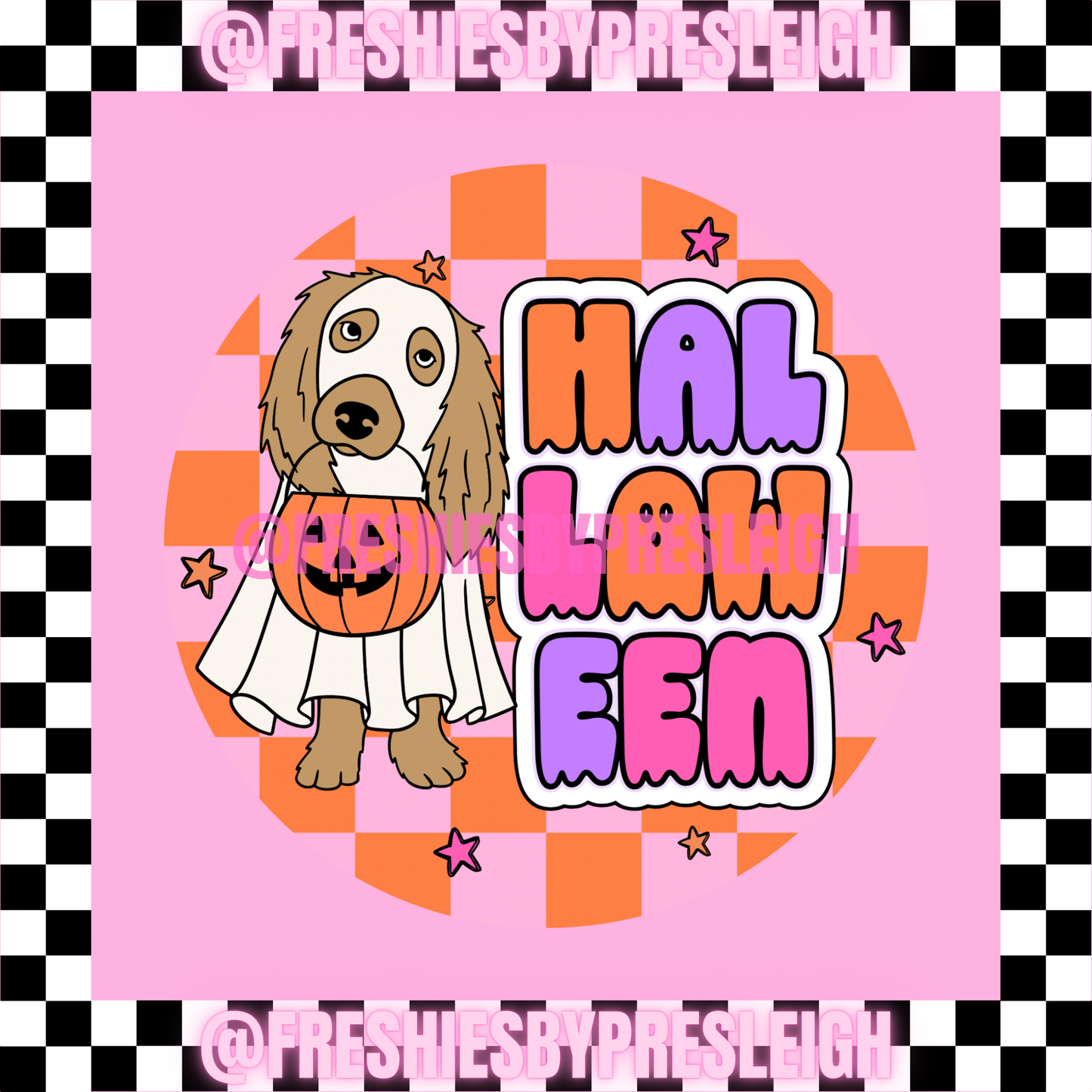 Halloweenie Freshie Card Stock