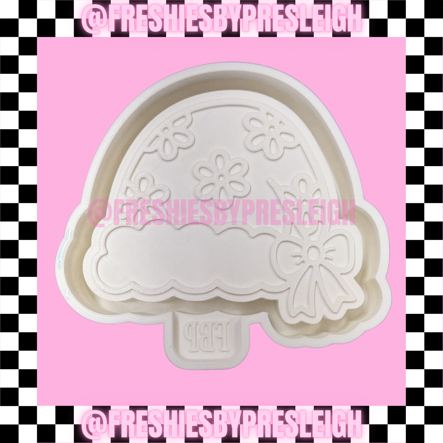 Floral Santa Hat Freshie Mold