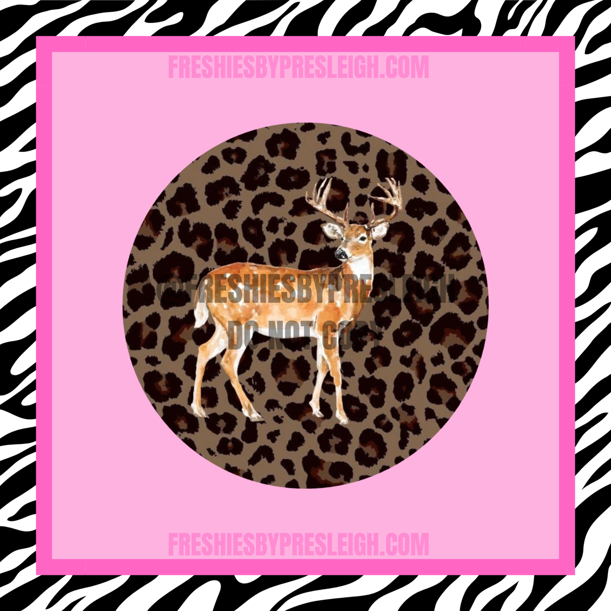 Leopard Buck Freshie Cardstock