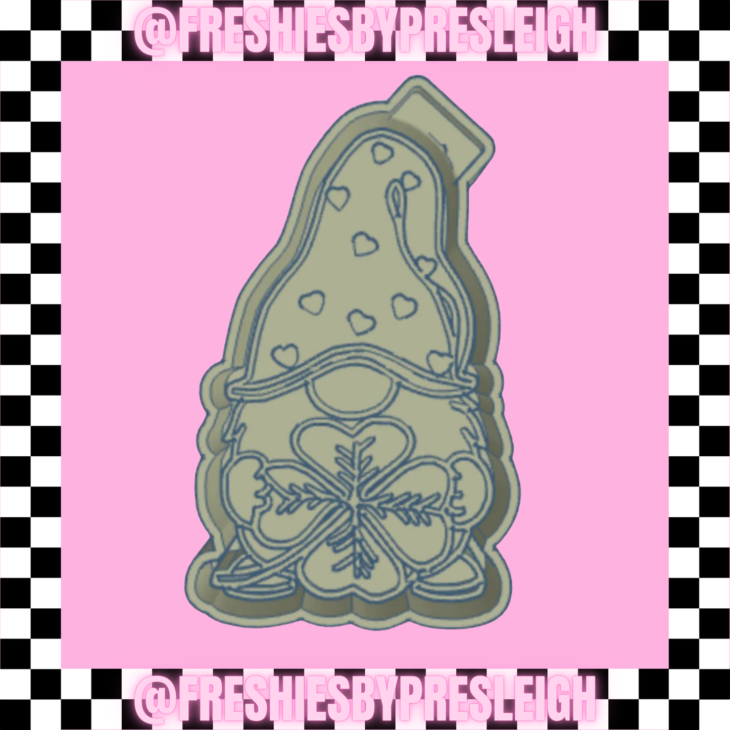 St. Patrick's Day Gnome Freshie Mold