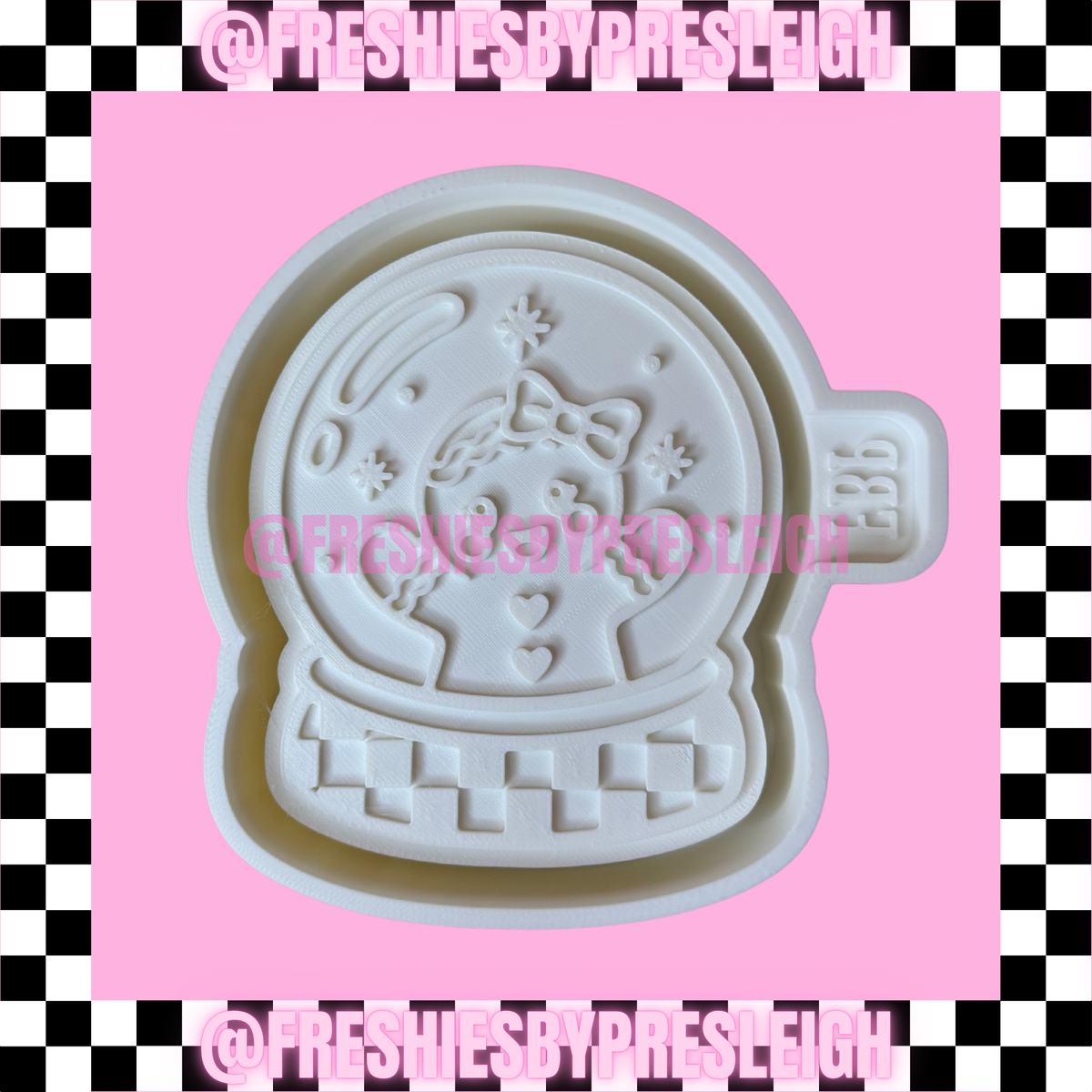 Gingerbread Snow Globe Freshie Mold