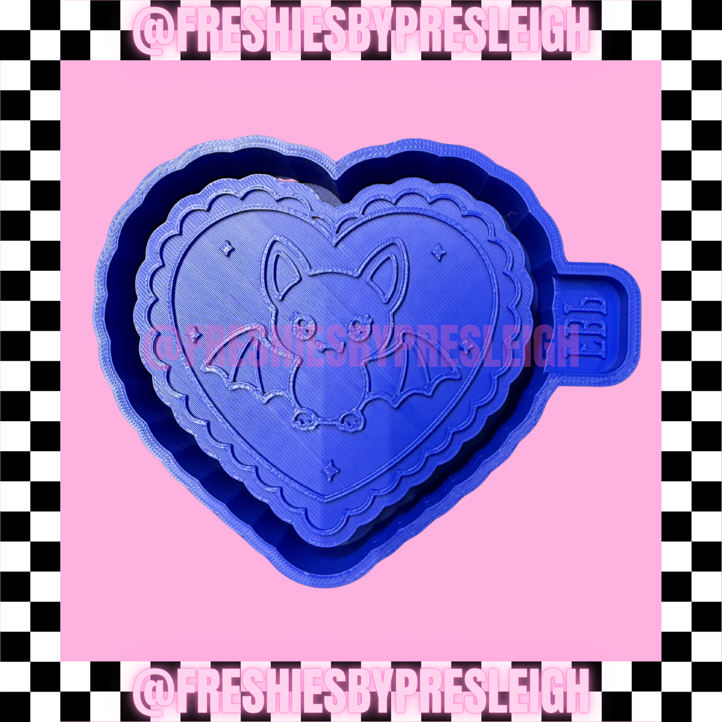 Bat Heart Freshie Mold