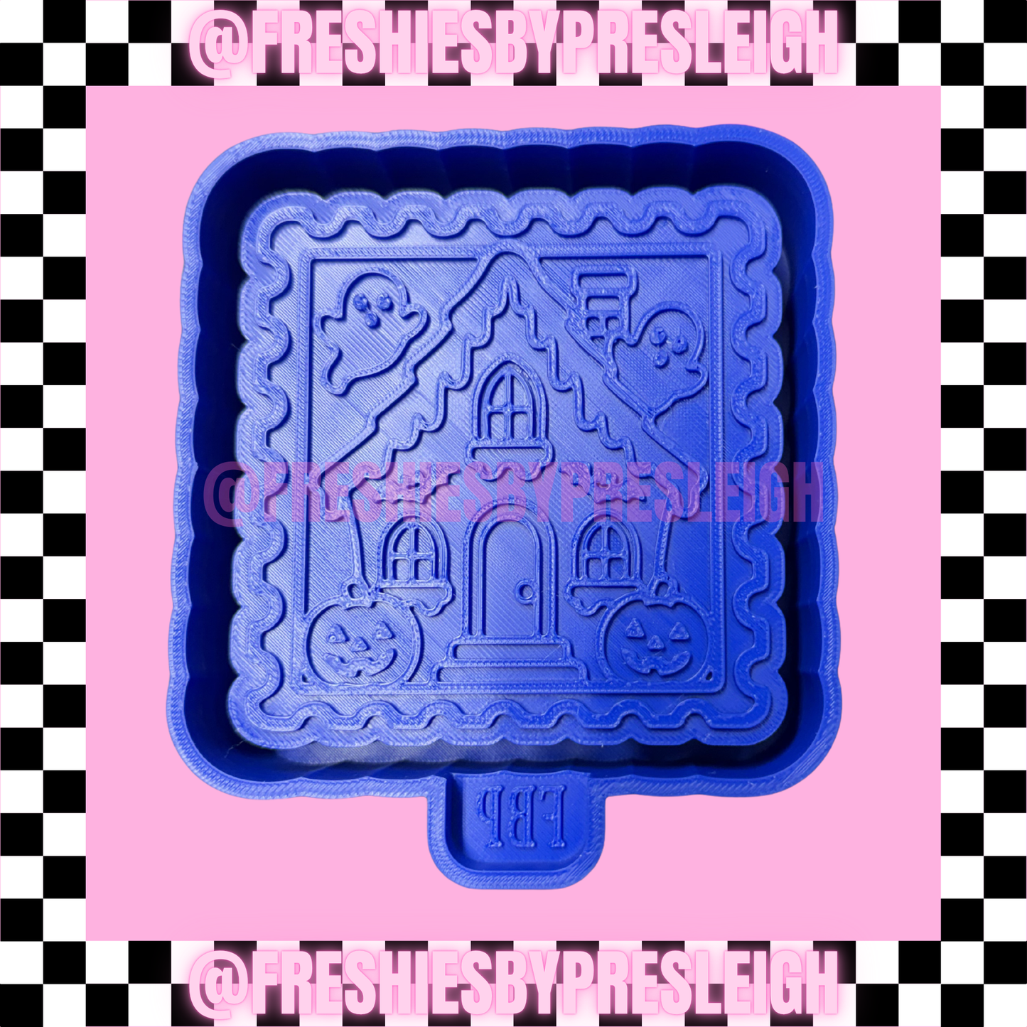Spooky House Stamp Freshie Mold