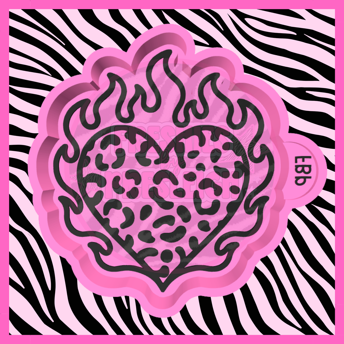 Leopard Flame Heat Freshie Mold