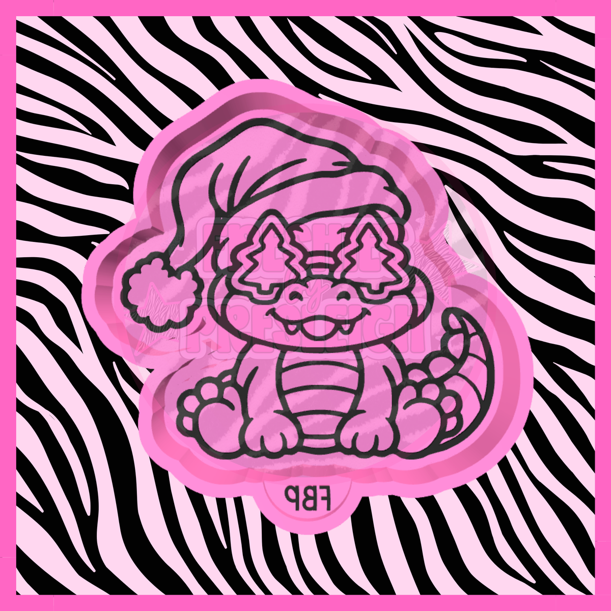 Christmas Gator Freshie Mold