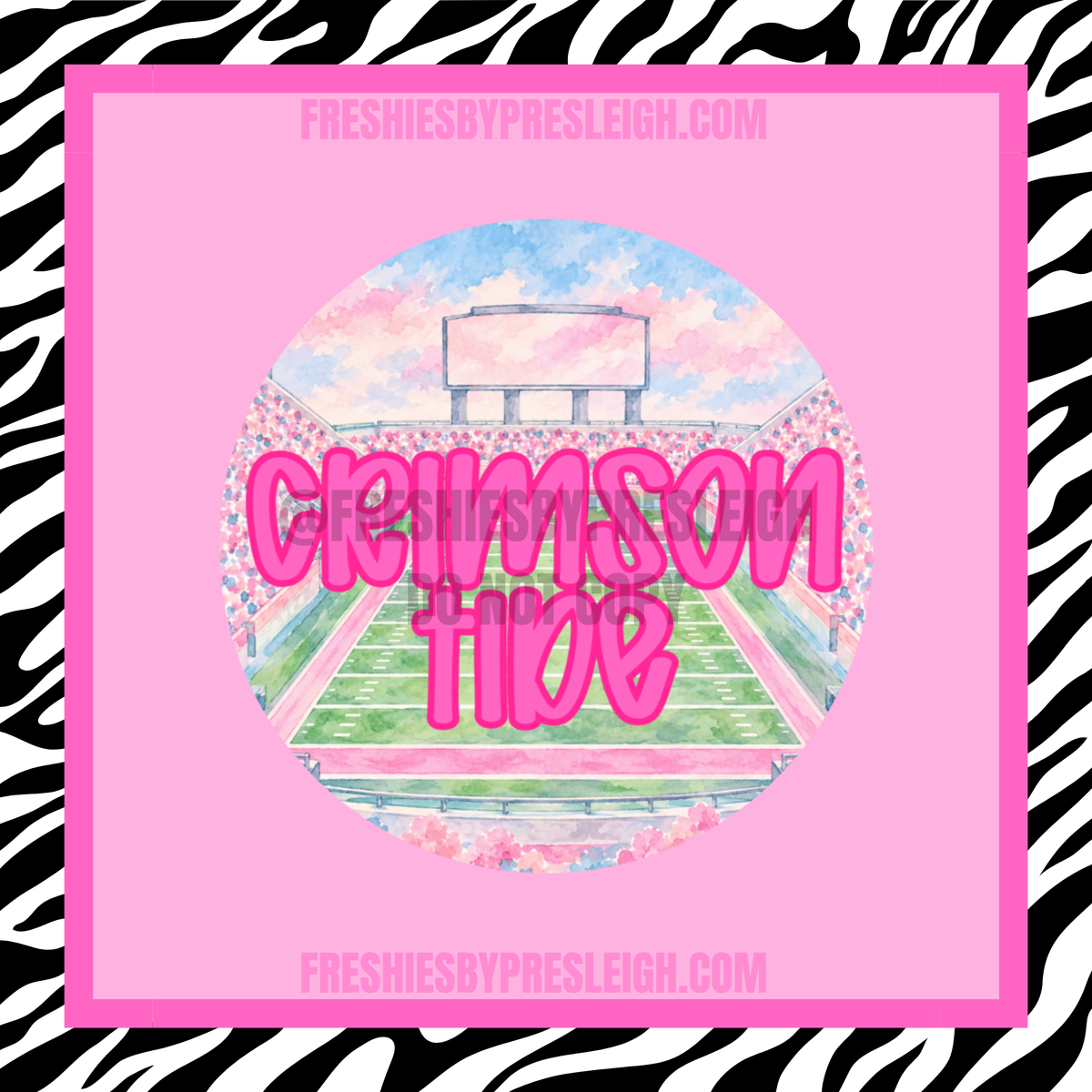 Pastel Crimson Tide Freshie Cardstock