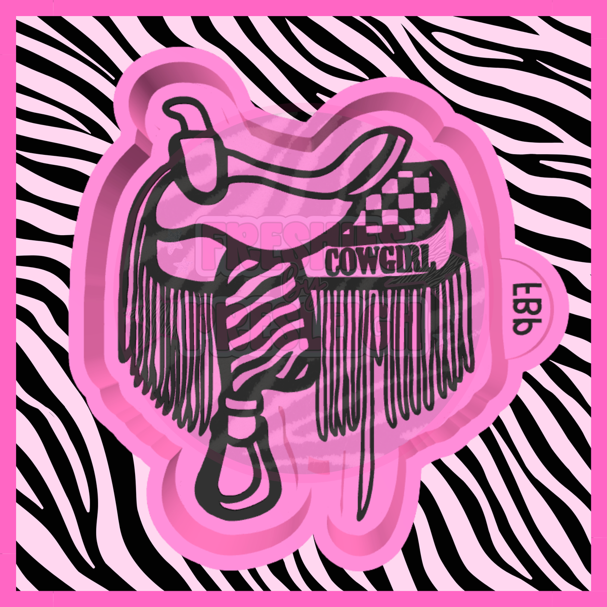 Cowgirl Saddle Freshie Mold