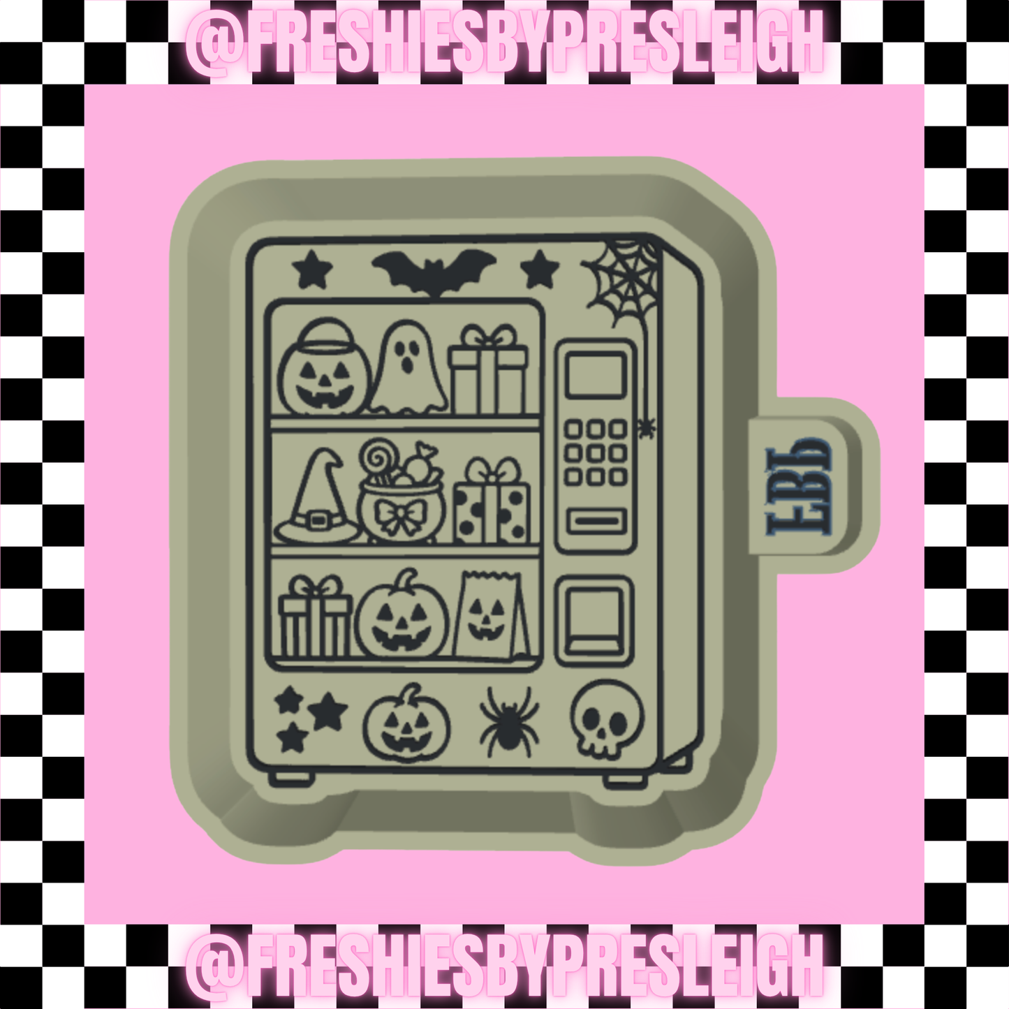 Spooky Vending Machine Freshie Mold