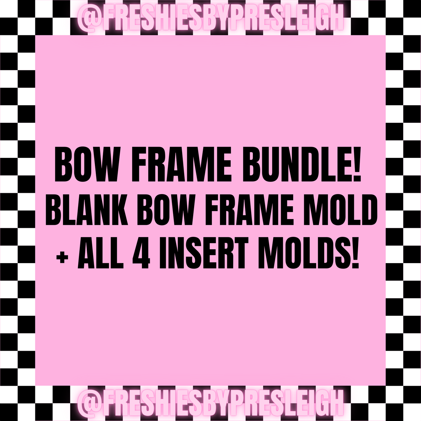 Bow Frame Freshie (Insert) Mold