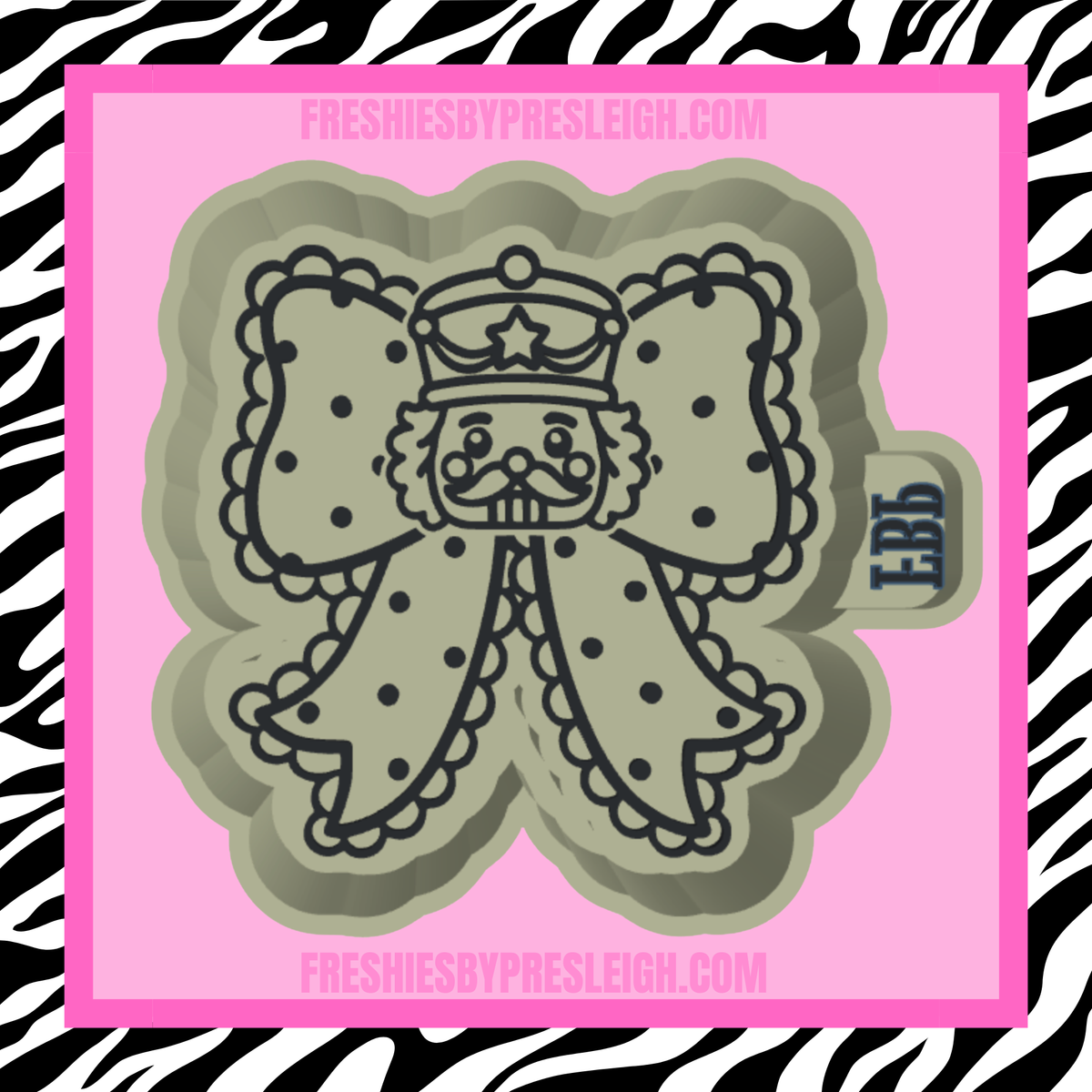 Nutcracker Bow Freshie Mold