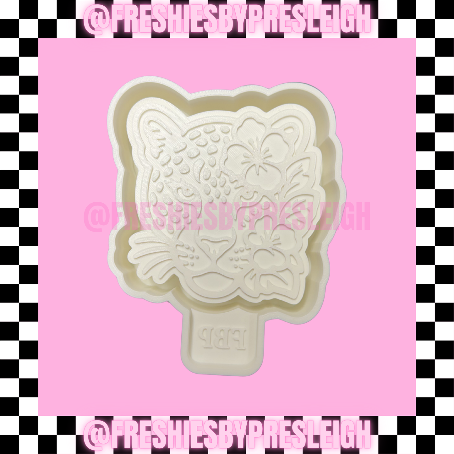 Floral Leopard Freshie Mold Freshie Mold