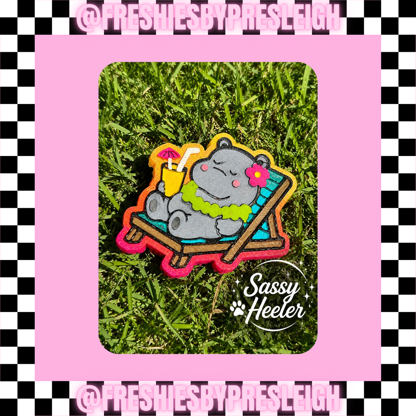 Summer Hippo Freshie Mold