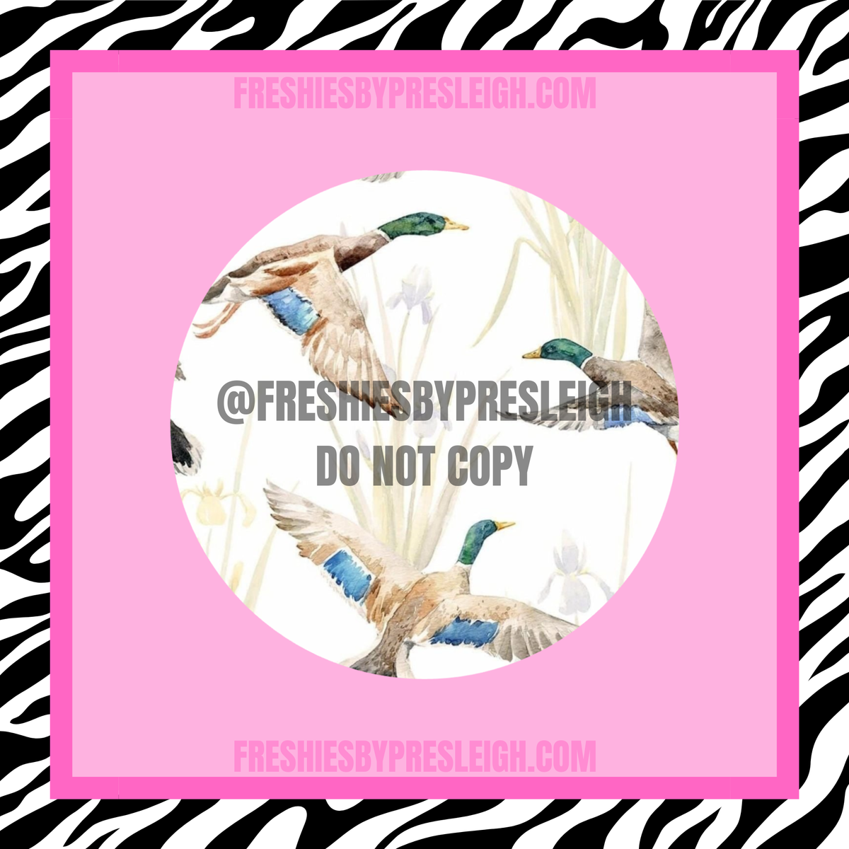 Flying Ducks Freshie Cardstock