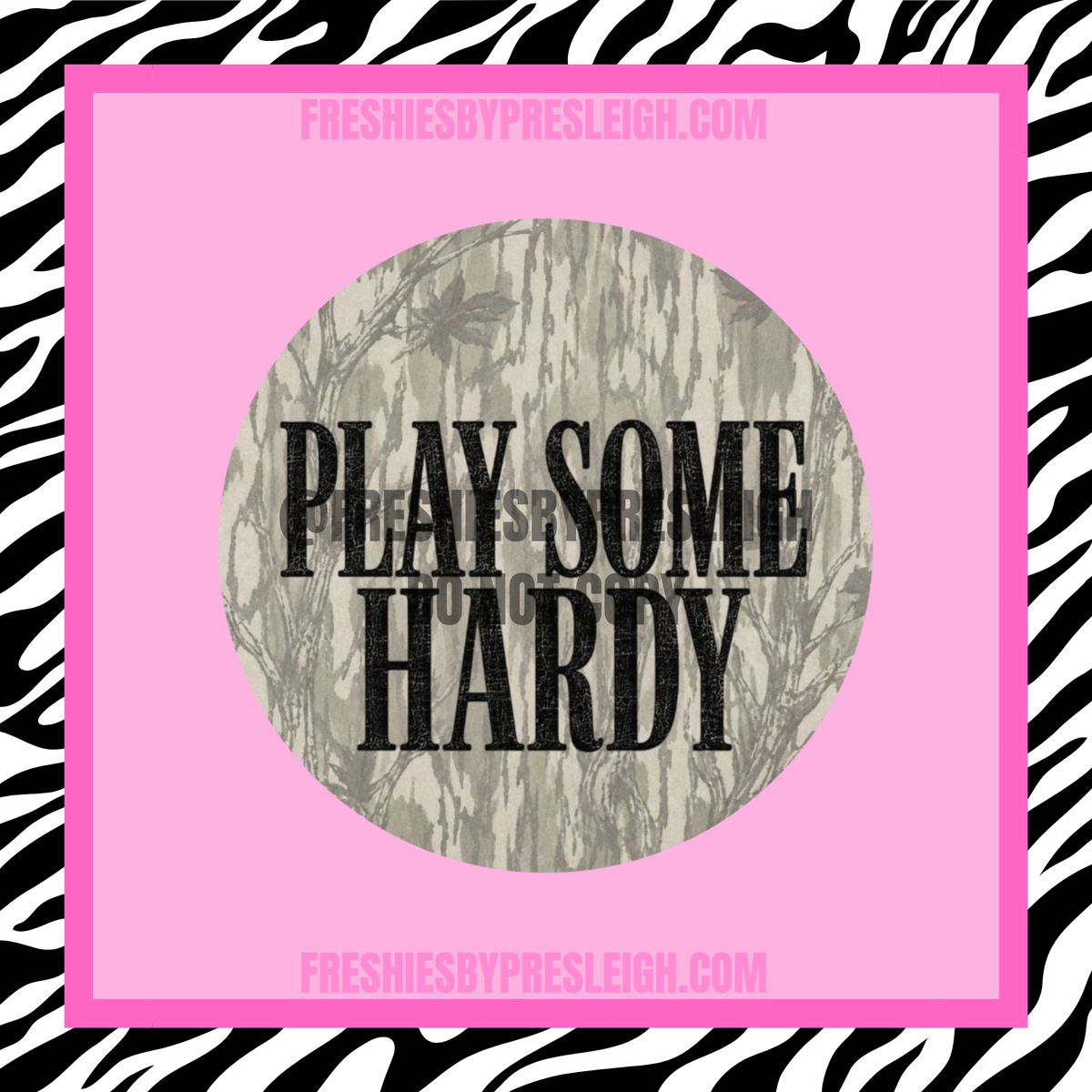 Camo Play Some H Freshie Cardstock