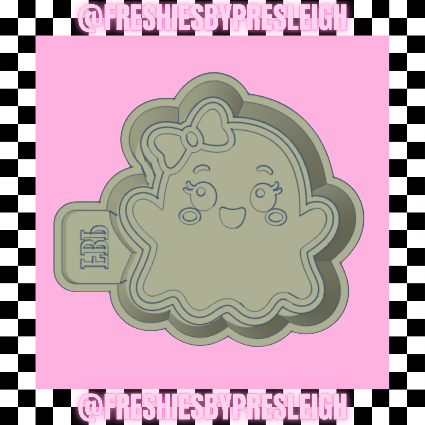 Bow Ghost Freshie Mold