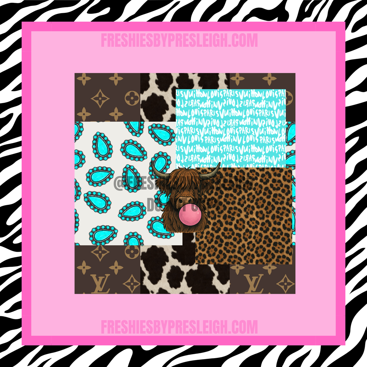 Western Boujee Collage Freshie Cardstock