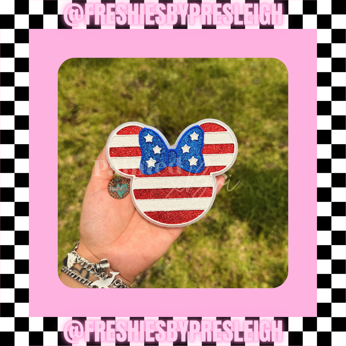4th of July Ears Freshie Mold