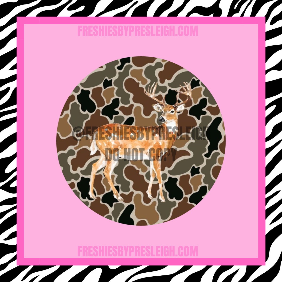 Camo Watercolor Buck Freshie Cardstock