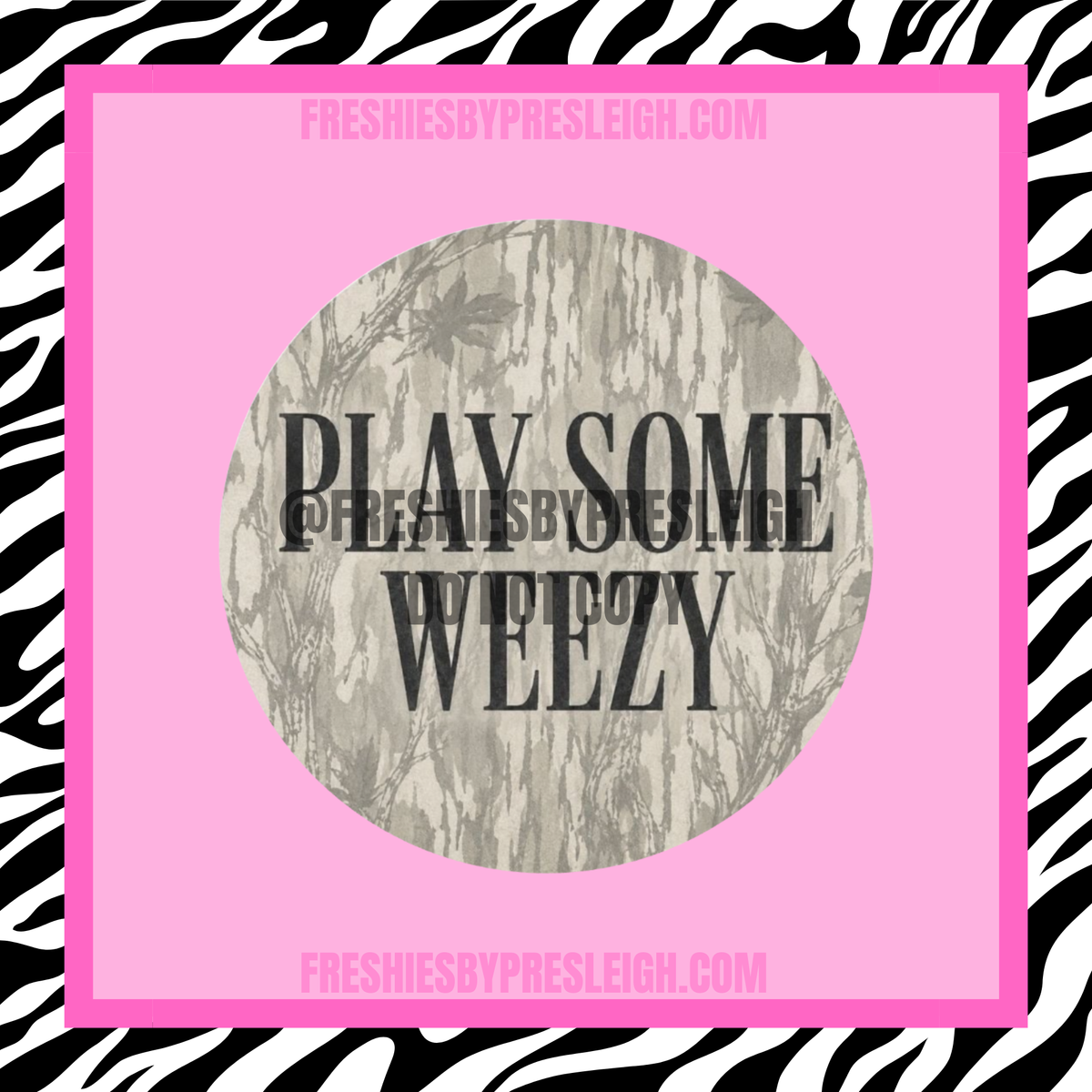 Camo Play Some W Freshie Cardstock
