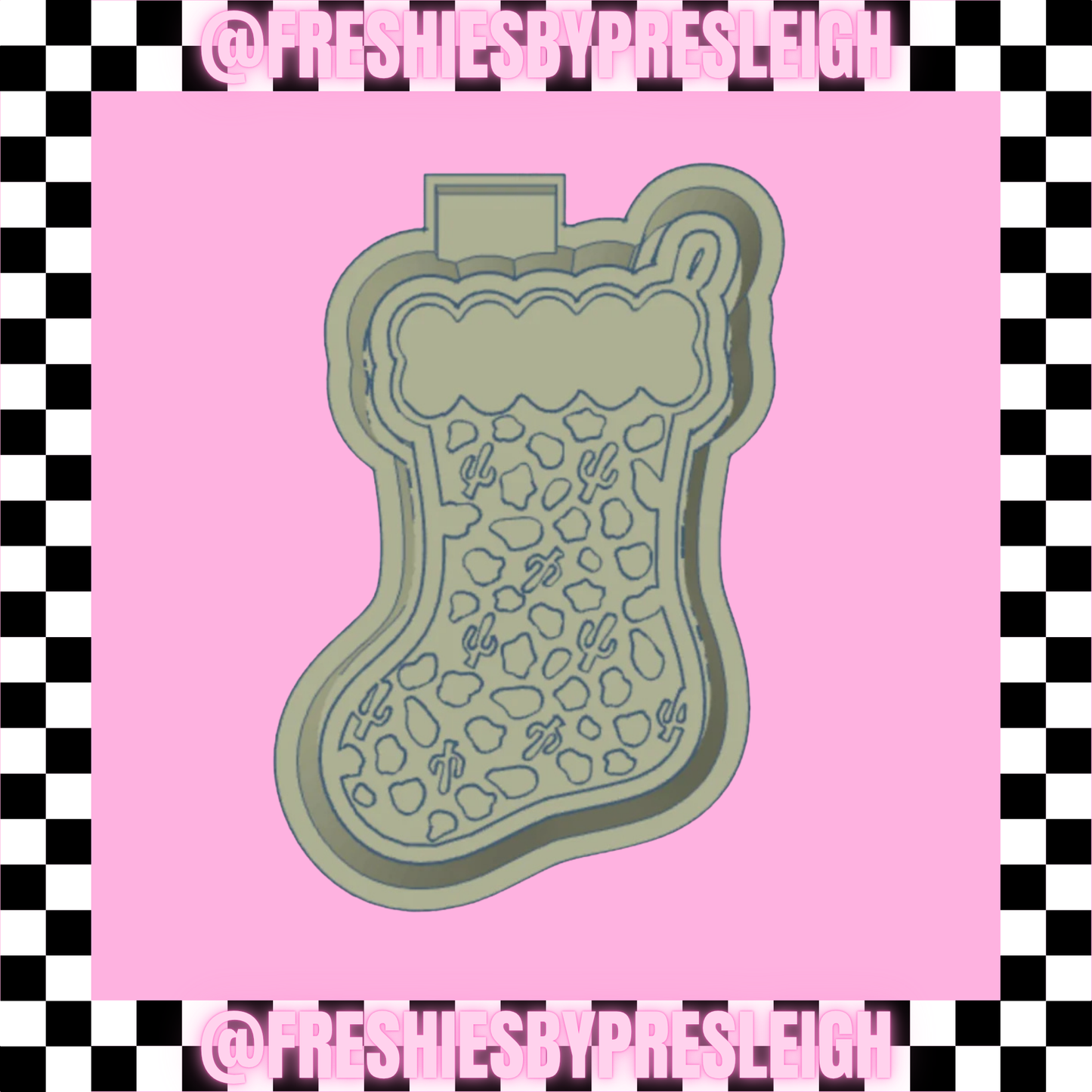 Western Stocking Freshie Mold