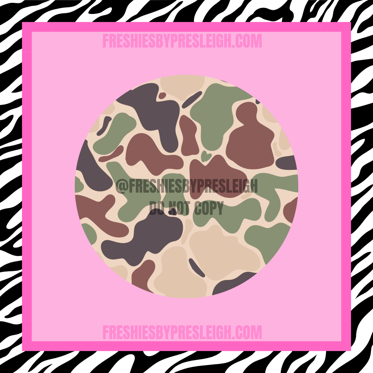 Camo Freshie Cardstock