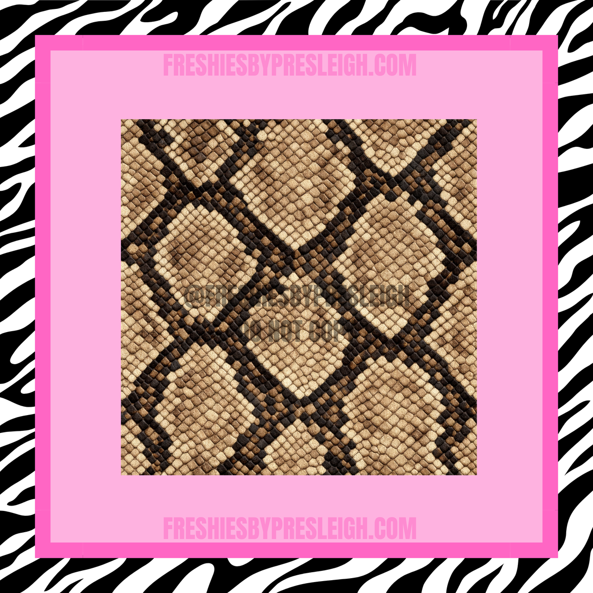 Snake Print Freshie Cardstock