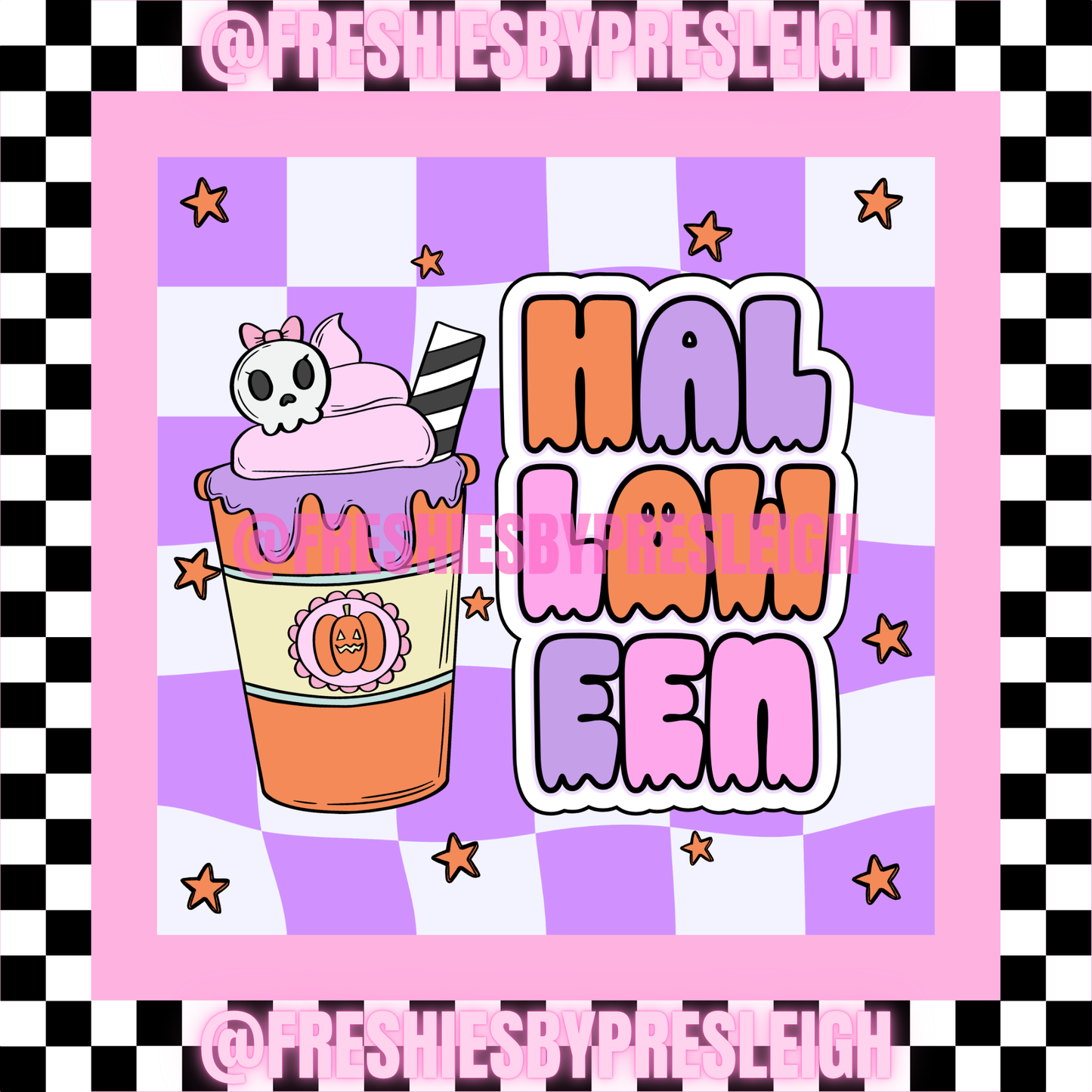 Halloween Coffee Freshie Card Stock