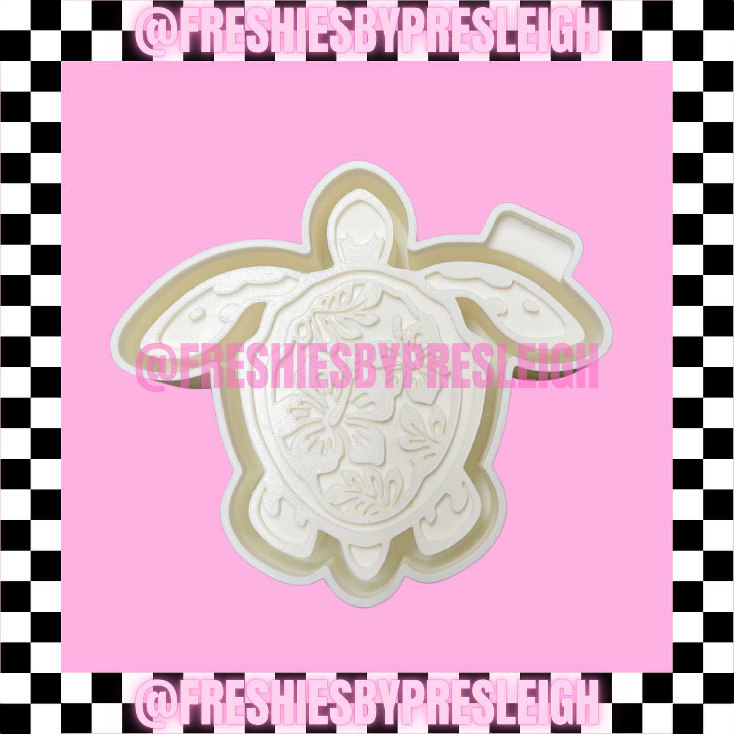 Floral Turtle Freshie Mold