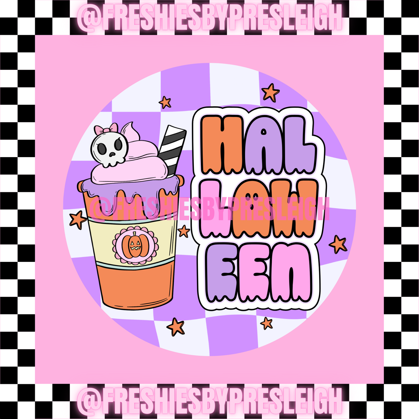 Halloween Coffee Freshie Card Stock