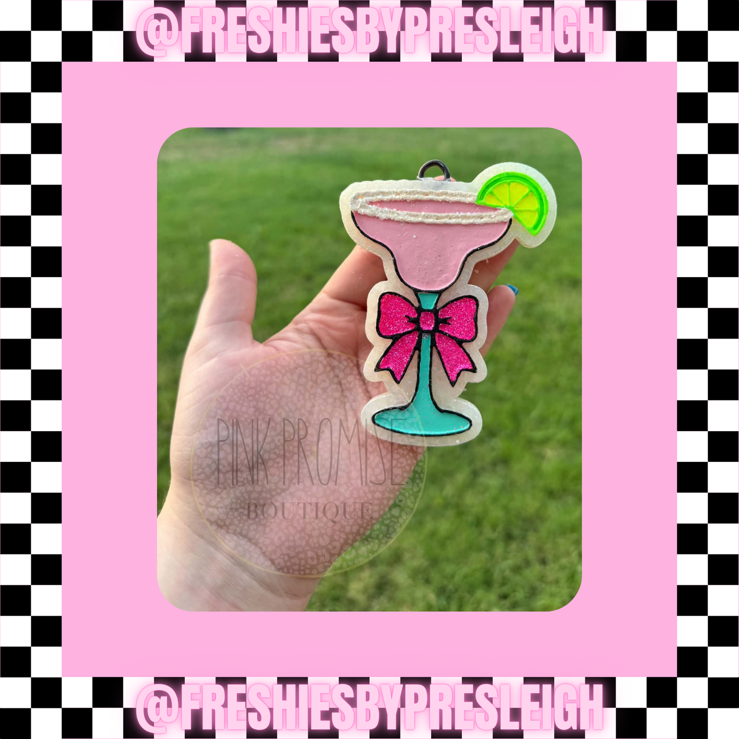 Margarita Bow Glass Freshie Mold