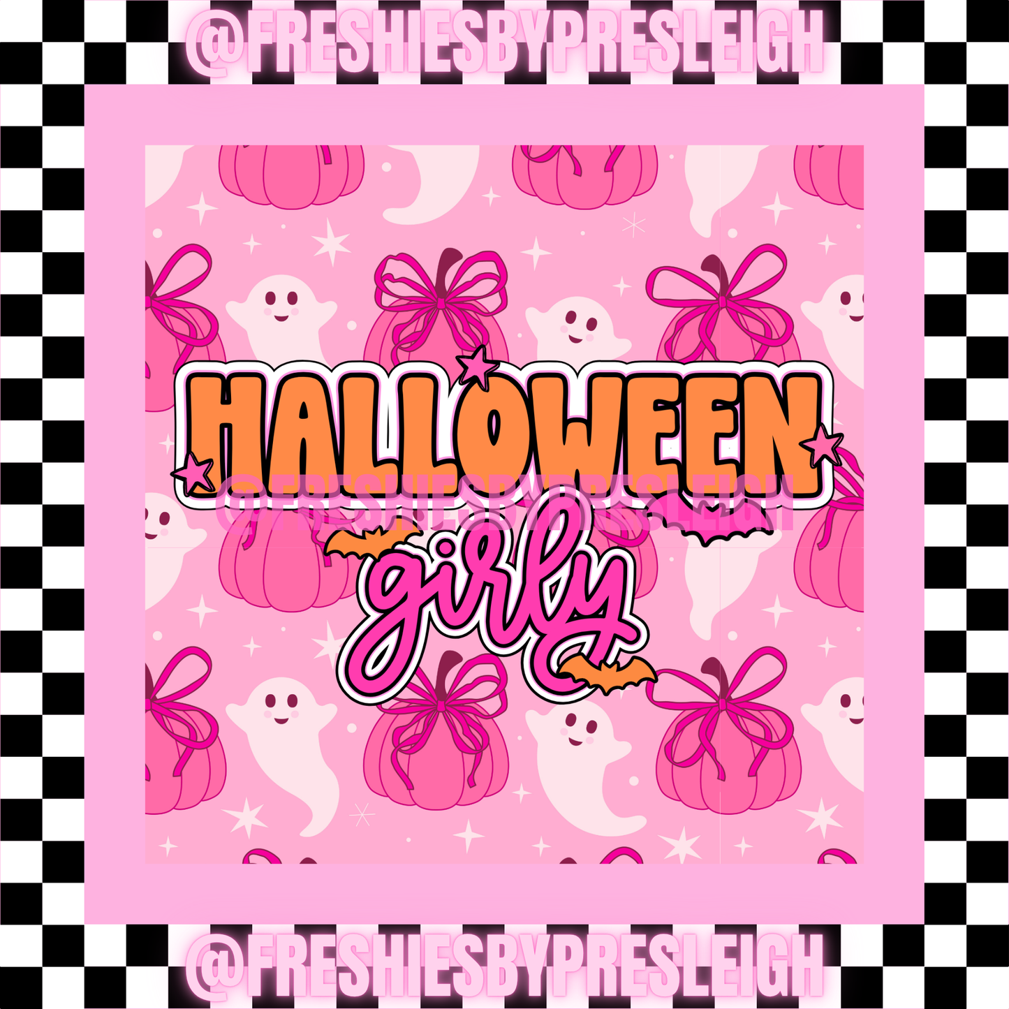 Halloween Girly Freshie Card Stock
