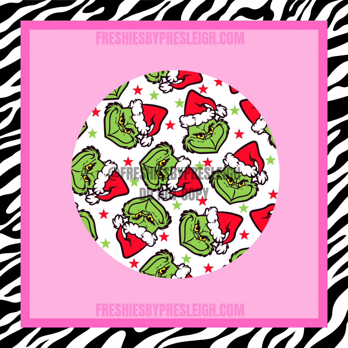Red G Man Hats Freshie Cardstock