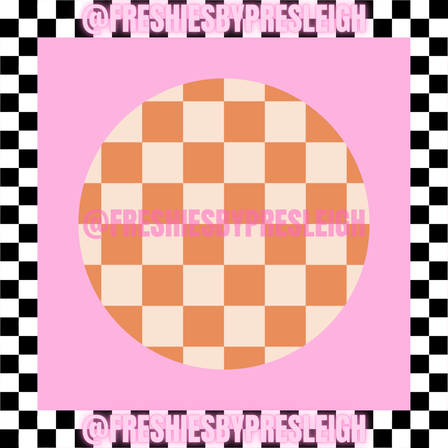 Fall Checkered Freshie Card Stock