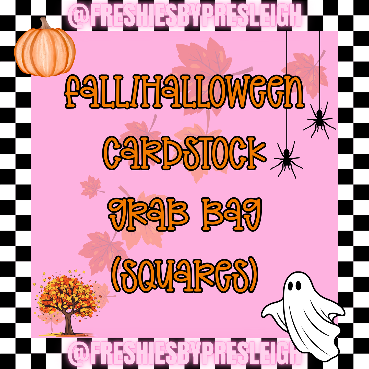 Fall/Halloween Cardstock Square Grab Bag