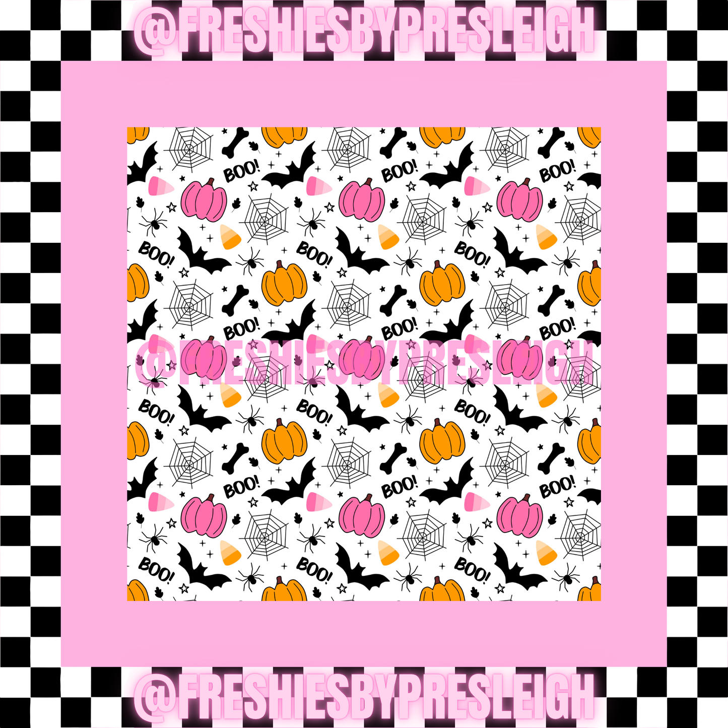 Halloween Boo Freshie Card Stock