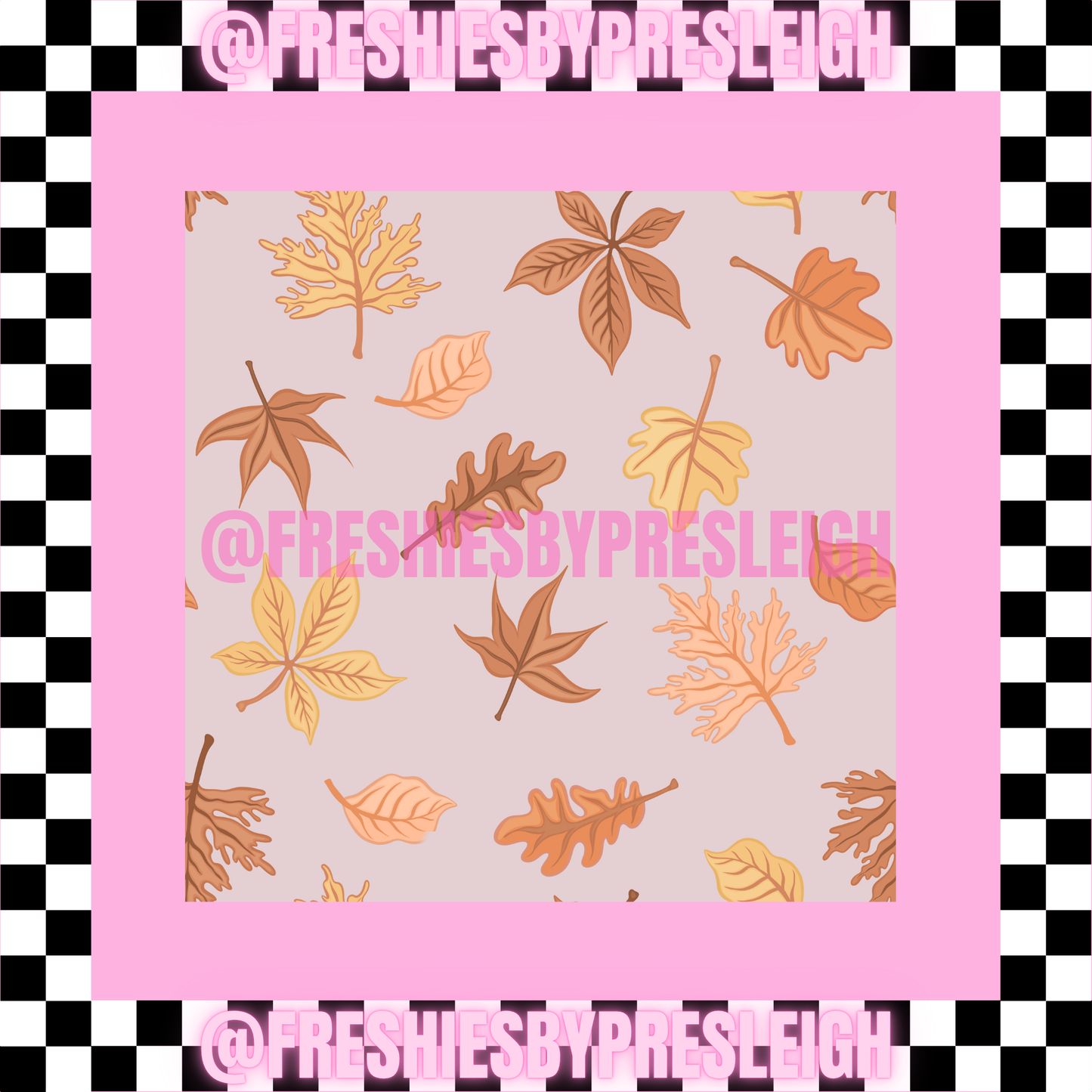 Fall Leaves Freshie Card Stock