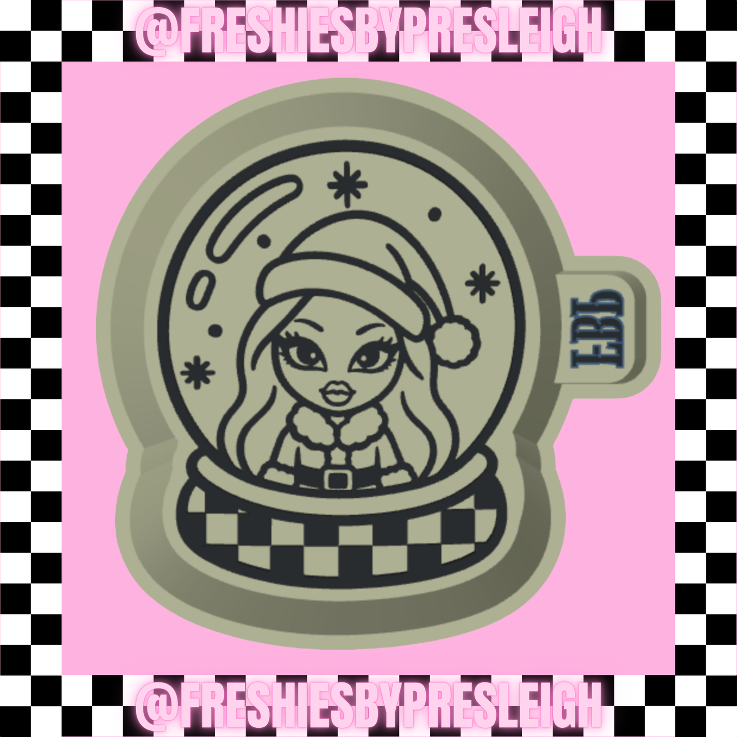 Baddie Snow Globe Freshie Mold