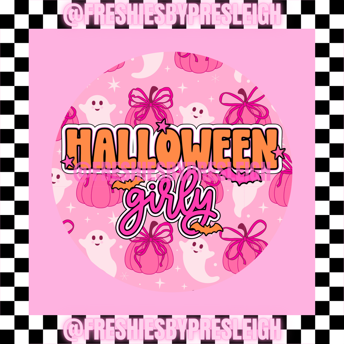 Halloween Girly Freshie Card Stock