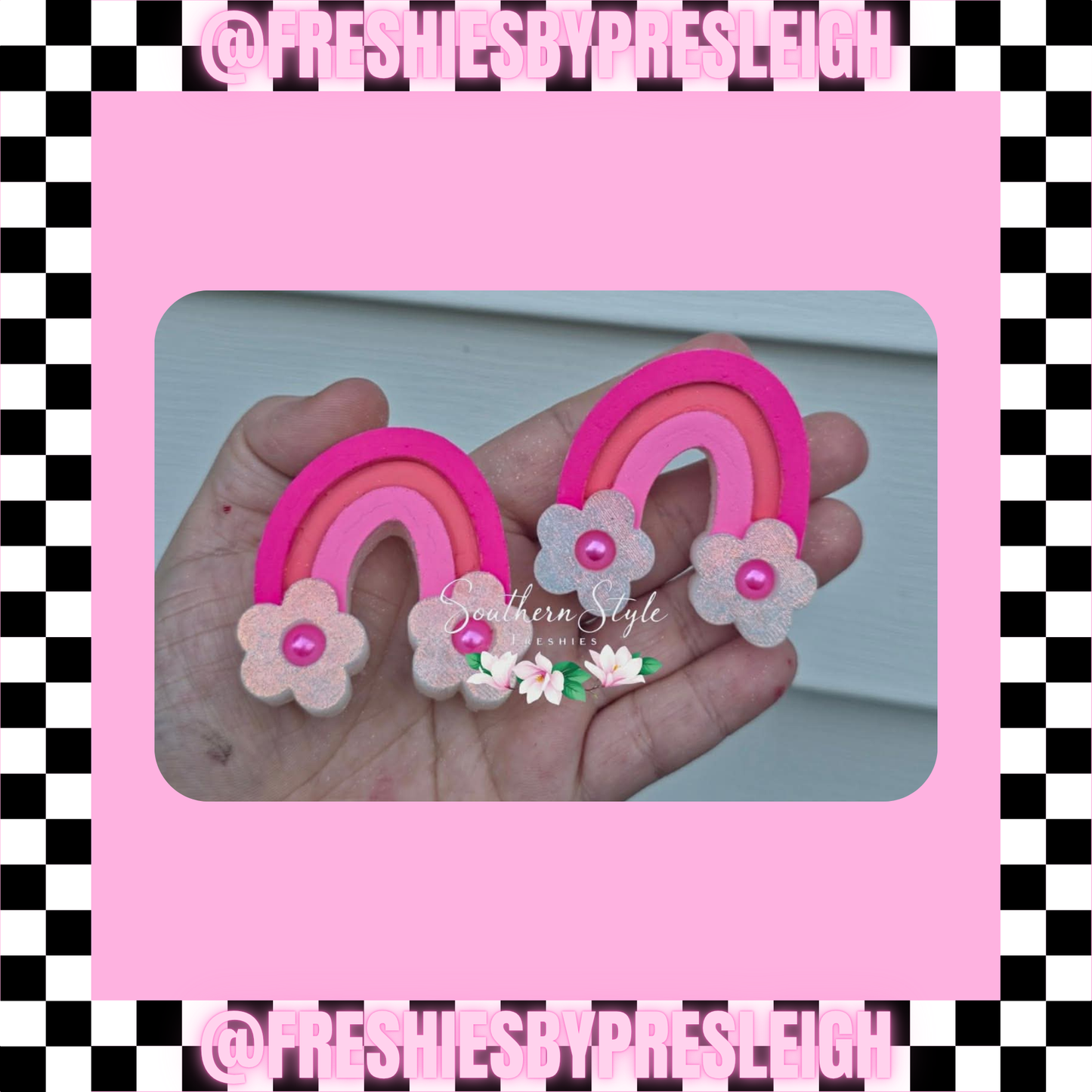 Floral Rainbow Vents Freshie Mold