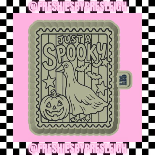 Just A Spooky Goose Stamp Freshie Mold