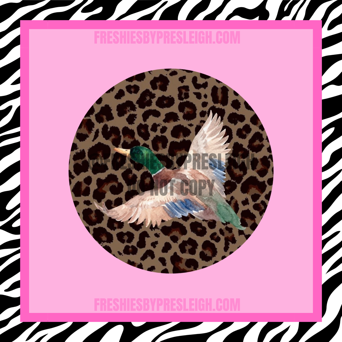 Leopard Duck Freshie Cardstock