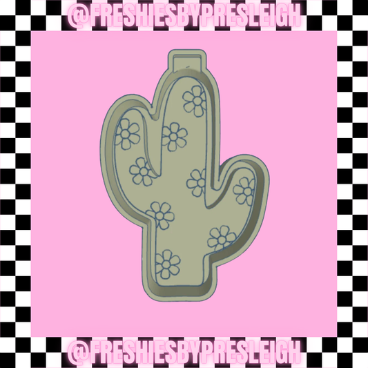 Floral Cactus Freshie Mold