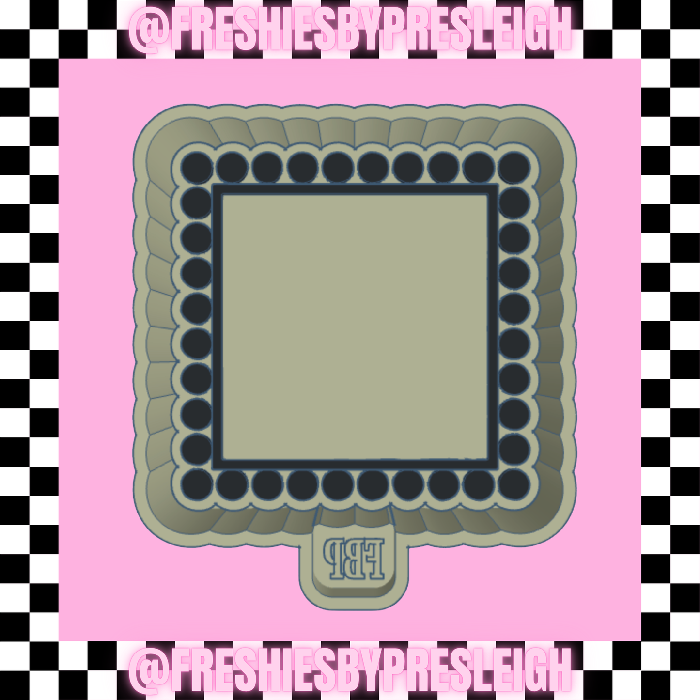 Dotted Square Freshie Mold