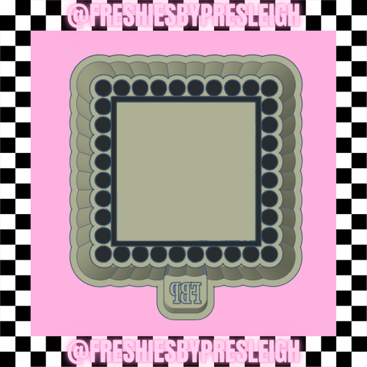 Dotted Square Freshie Mold