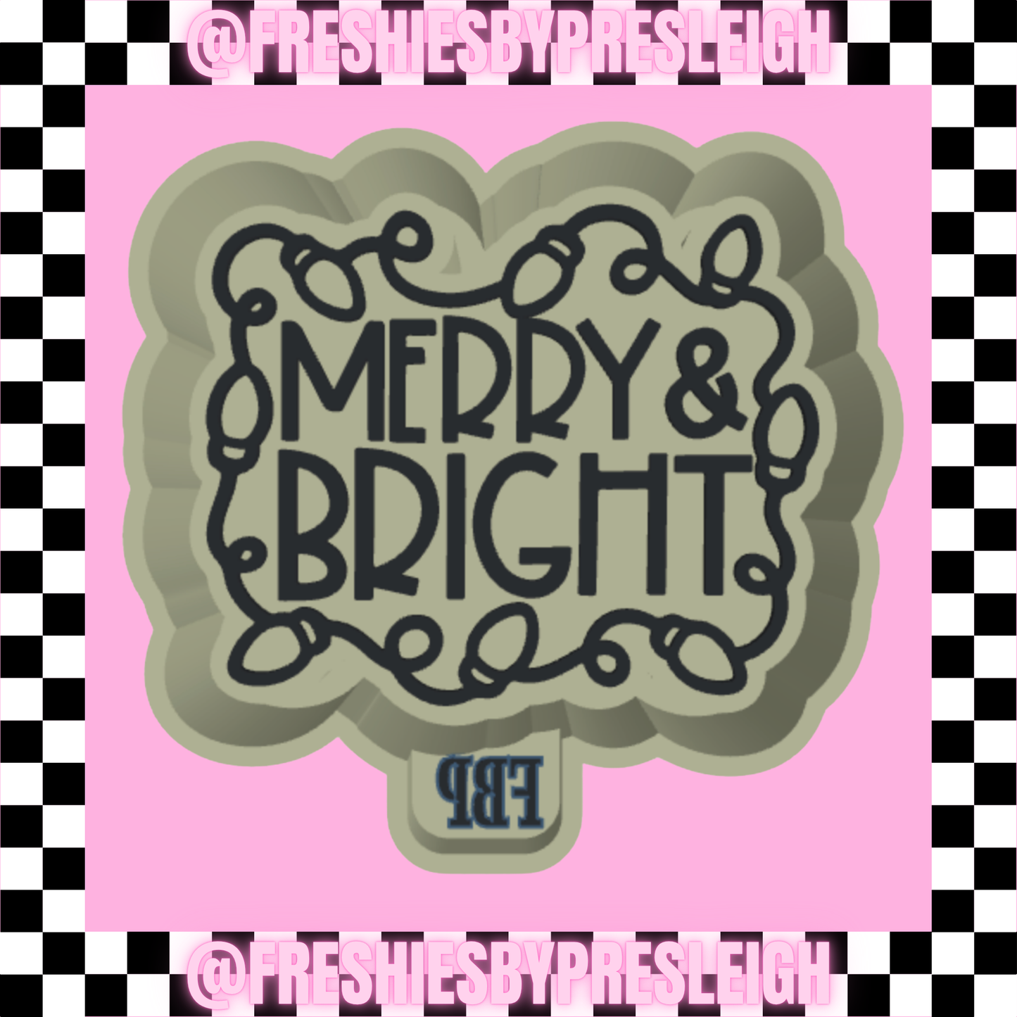 Merry & Bright Freshie Mold