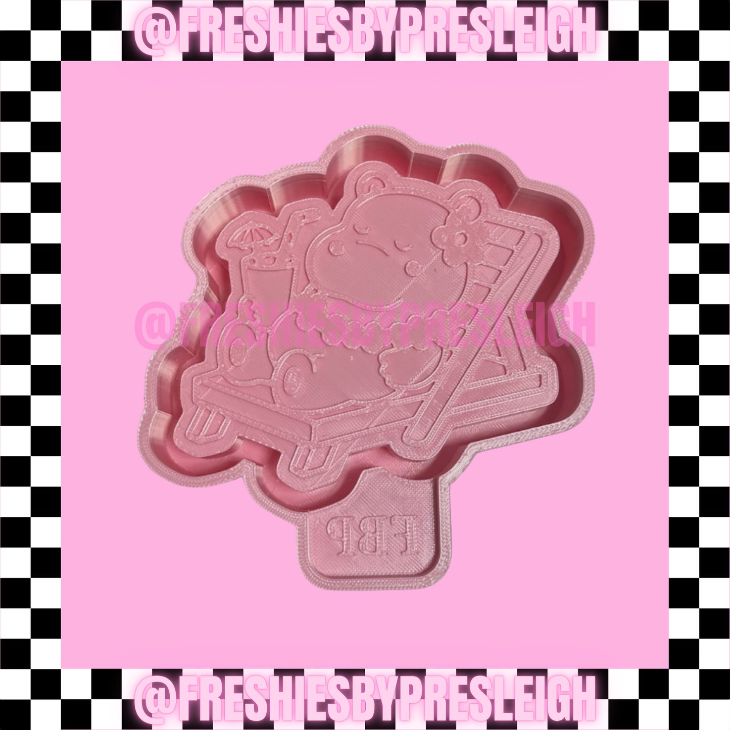 Summer Hippo Freshie Mold