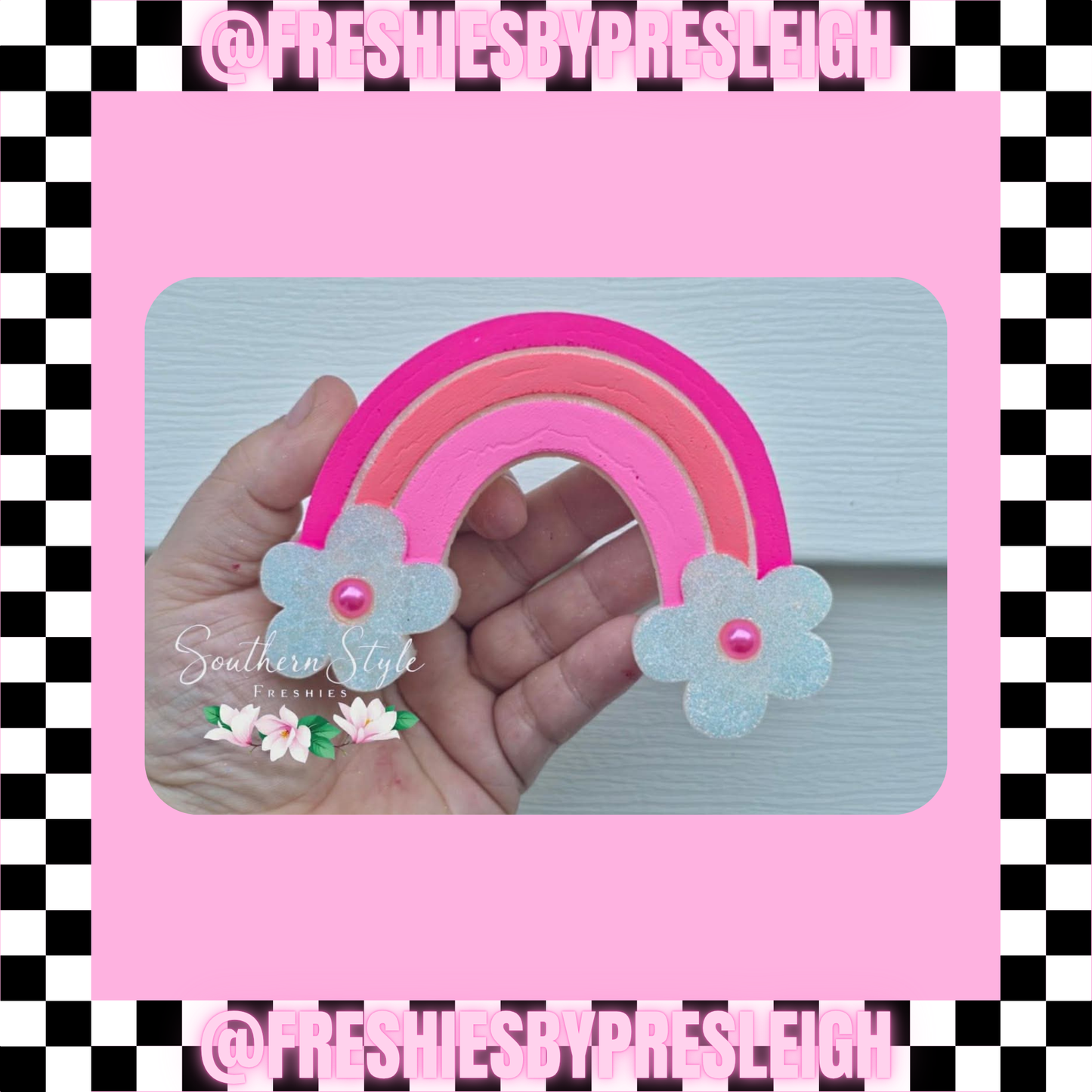 Floral Rainbow Freshie Mold